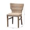 Bali & Pari Enver Modern Bohemian Grey Rattan and Brown Wood Dining Chair 209-12799 - alternate 10